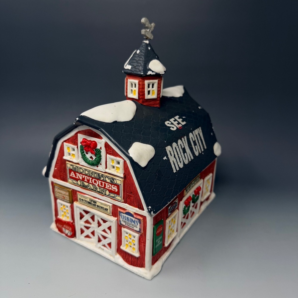 Coca-Cola Town Square Collection Mooney's Antiques Barn‎ See Rock City 1992